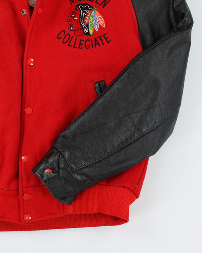 Vintage 80's Heavyweight Morden Collegiate Varsity Jacket - S