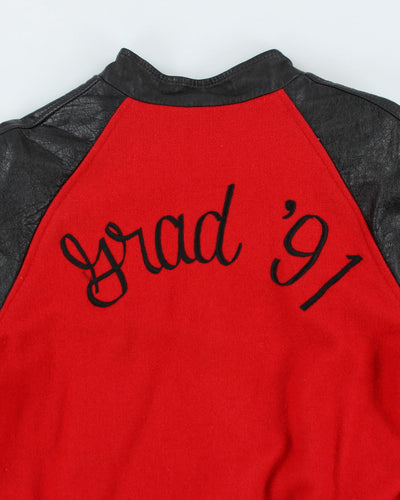 Vintage 80's Heavyweight Morden Collegiate Varsity Jacket - S