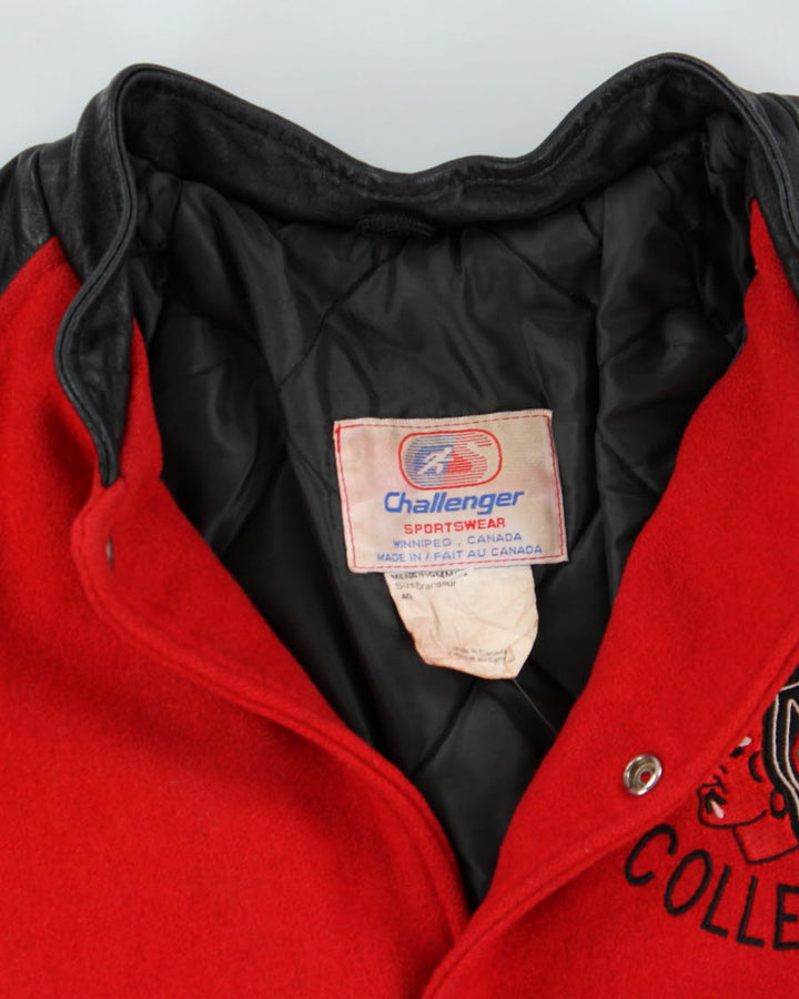 Vintage 80's Heavyweight Morden Collegiate Varsity Jacket - S