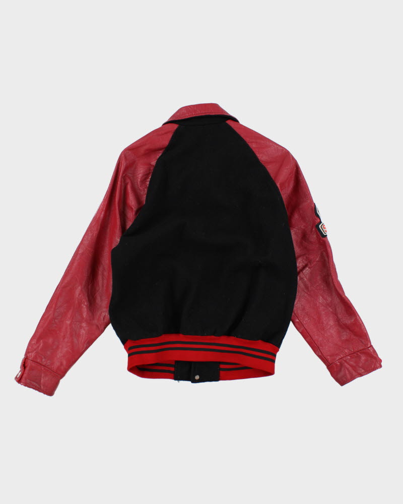 Vintage 80's BC Football Collegiate Embroidered Varsity Jacket - M