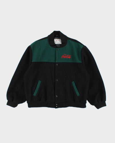 Vintage 90's Coca Cola CalgaryStampedes Embroidered Varsity Jacket - L