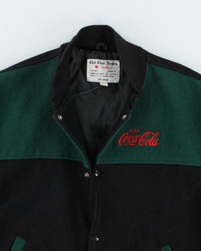 Vintage 90's Coca Cola CalgaryStampedes Embroidered Varsity Jacket - L