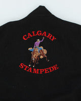 Vintage 90's Coca Cola CalgaryStampedes Embroidered Varsity Jacket - L