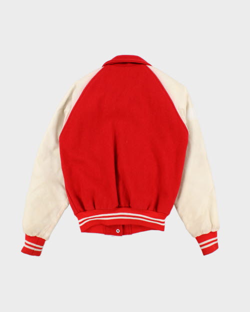 Vintage 70's Stars Embroidered Varsity Jacket - XS
