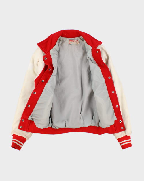 Vintage 70's Stars Embroidered Varsity Jacket - XS