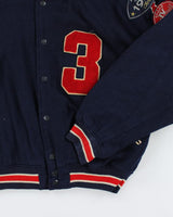 Vintage 90's GAP Embroidered Varsity Football Jacket - M