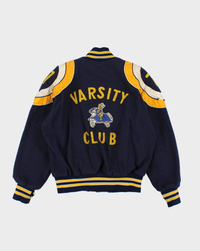 Vintage 80's Embroidered Varsity Football Jacket - L