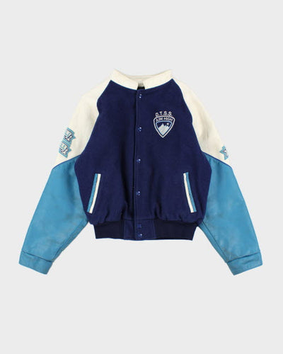 Vintage 90's Heavyweight Embroidered Varsity Volleyball Jacket - L