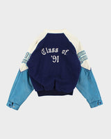Vintage 90's Heavyweight Embroidered Varsity Volleyball Jacket - L