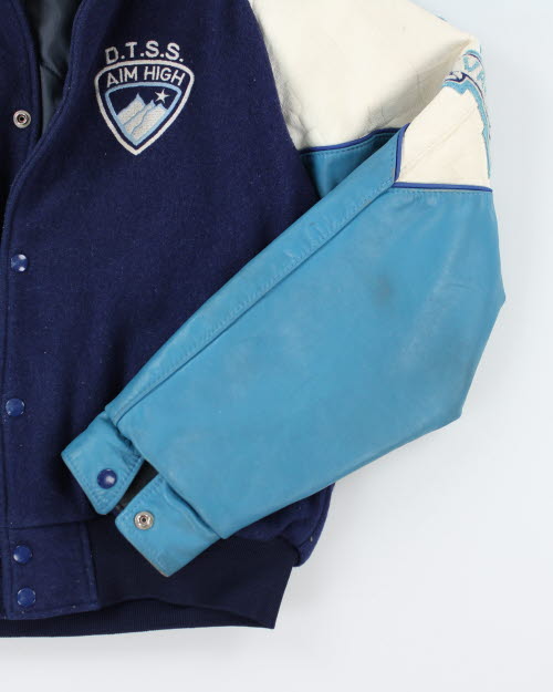 Vintage 90's Heavyweight Embroidered Varsity Volleyball Jacket - L