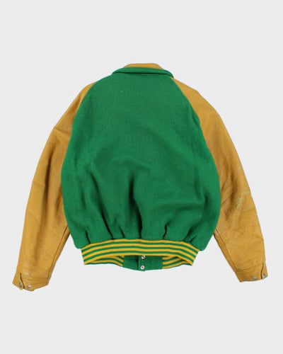 Vintage 80's Calgary Hockey Embroidered Varsity Jacket - L