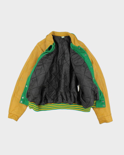 Vintage 80's Calgary Hockey Embroidered Varsity Jacket - L