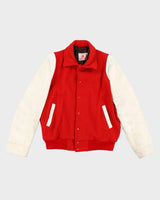 Vintage 70's Heavyweight Leather Varsity Jacket - L
