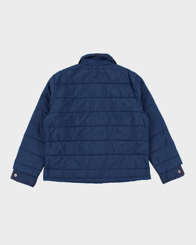 Vintage 80's Women's Quilted Snap Button Jacket - M
