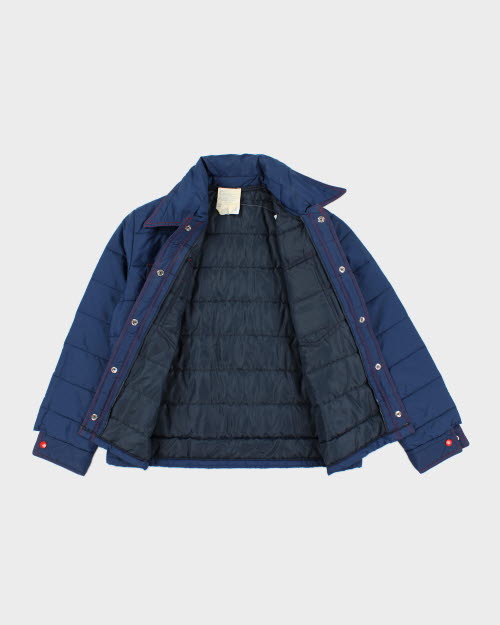Vintage 80's Women's Quilted Snap Button Jacket - M