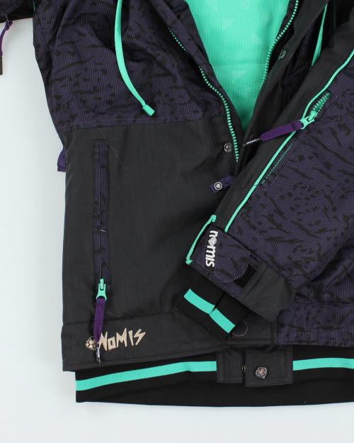 Vintage 90's Nomis Multi Pocket Hooded Skiing Jacket - S
