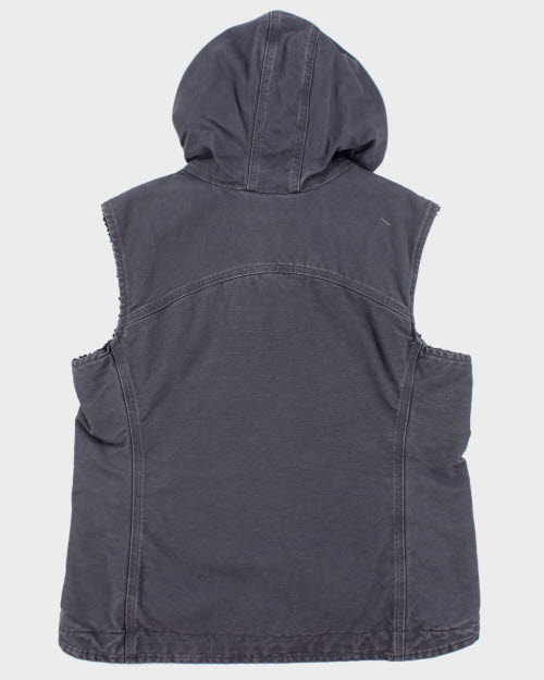 Vintage Carhartt Workwear Hooded Quilted Gilet - L