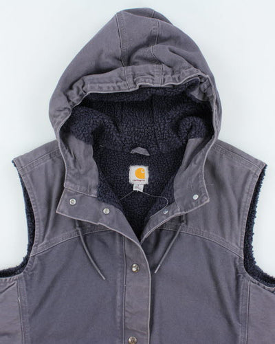 Vintage Carhartt Workwear Hooded Quilted Gilet - L