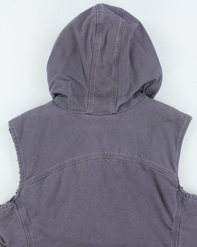 Vintage Carhartt Workwear Hooded Quilted Gilet - L