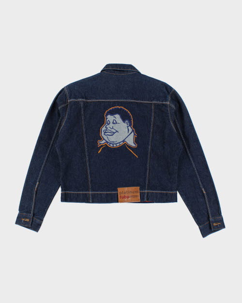 Vintage 90's Platinum FUBU Fat Albert Denim Jacket - L