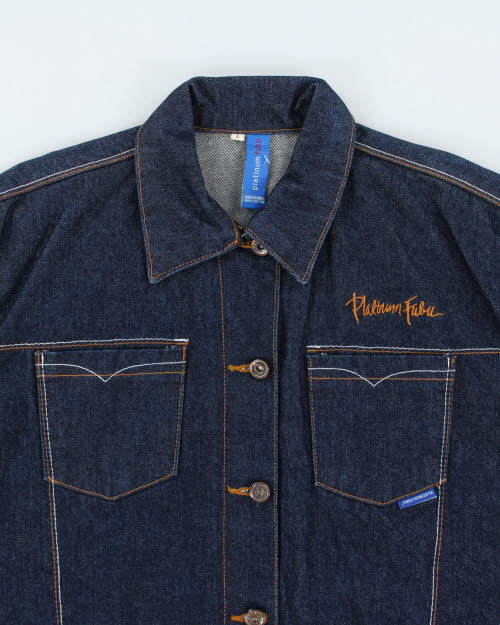 Vintage 90's Platinum FUBU Fat Albert Denim Jacket - L