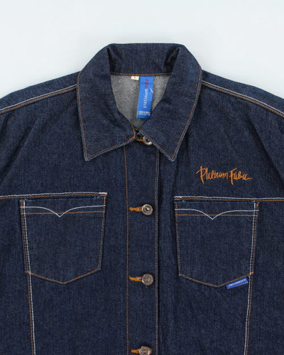 Vintage 90's Platinum FUBU Fat Albert Denim Jacket - L