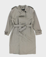 Vintage Pronti Wool Lined Trench Coat - L