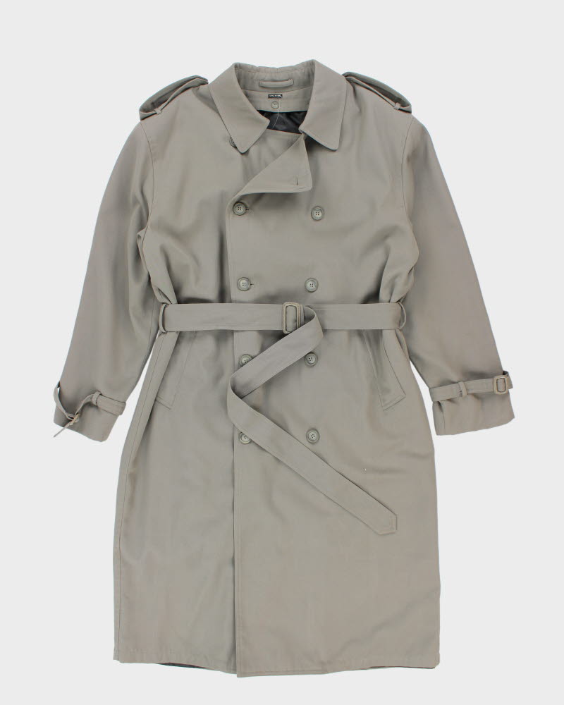 Vintage Pronti Wool Lined Trench Coat - L