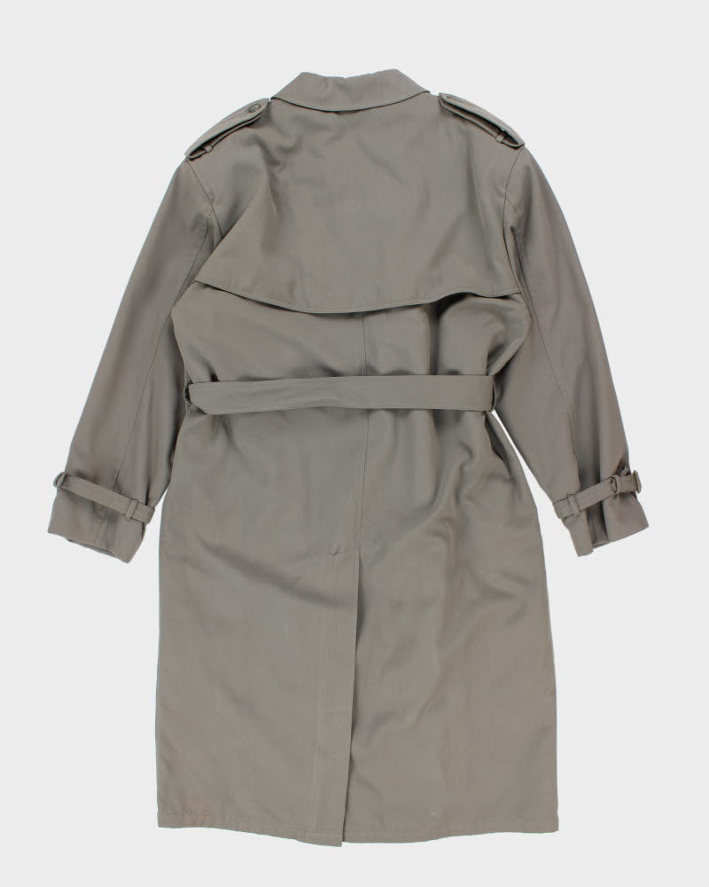 Vintage Pronti Wool Lined Trench Coat - L