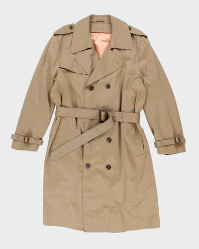 Vintage Wool Lined Trench Coat - L