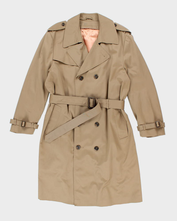 Vintage Wool Lined Trench Coat - L