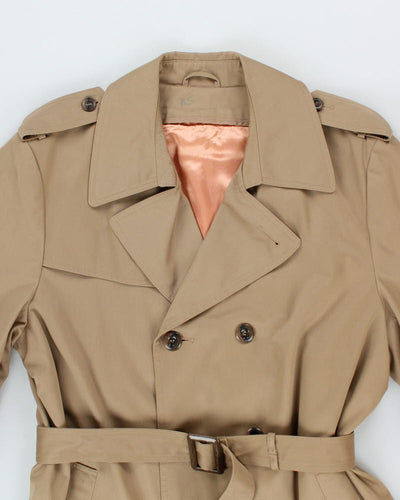 Vintage Wool Lined Trench Coat - L