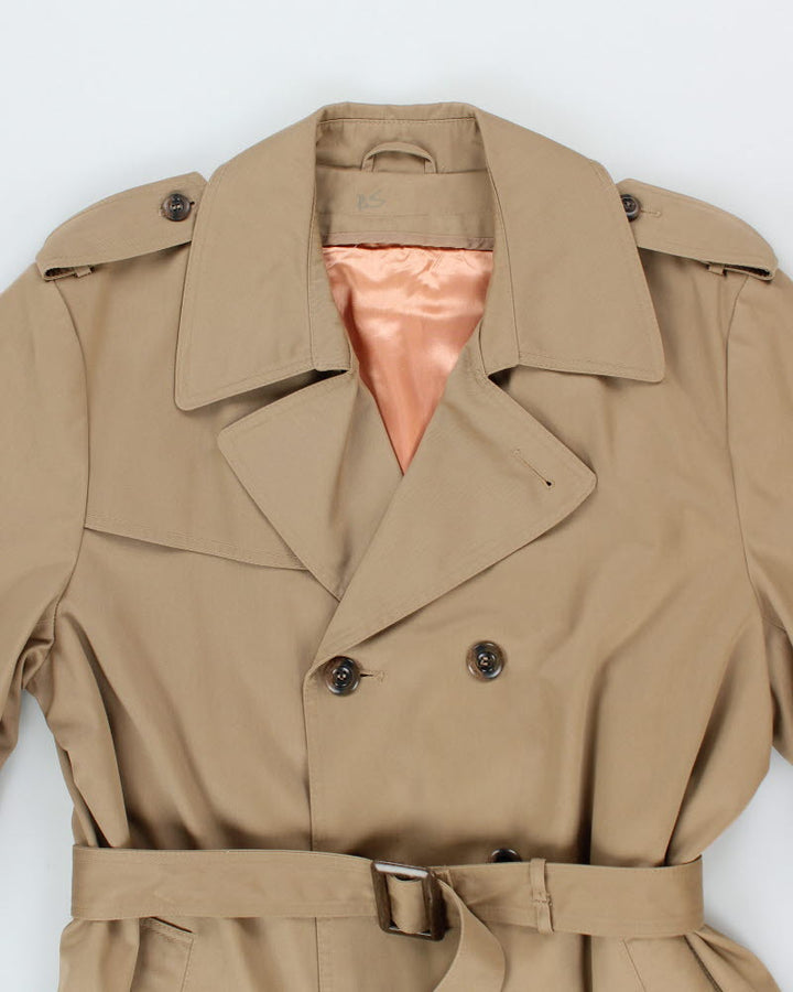 Vintage Wool Lined Trench Coat - L