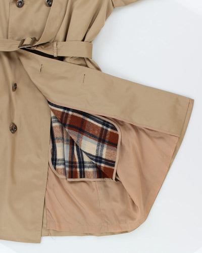 Vintage Wool Lined Trench Coat - L