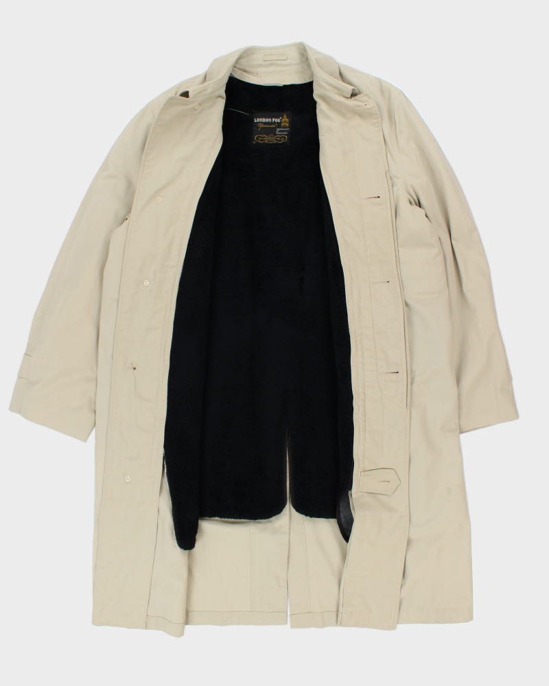London Fog Lined Trench Coat - L
