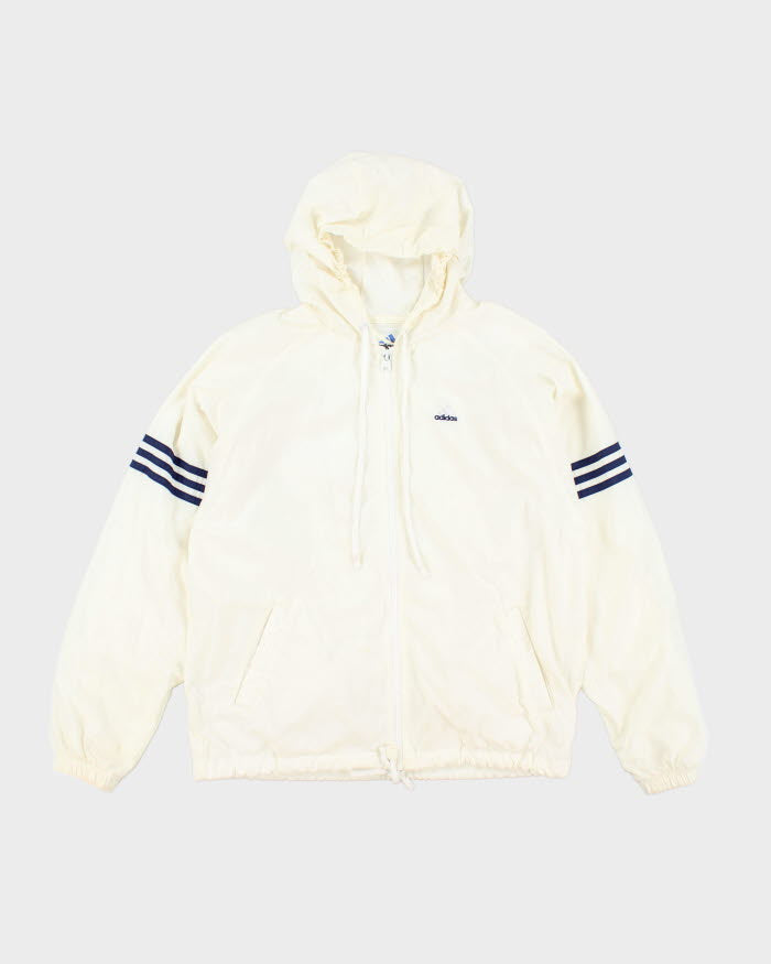 Vintage 90's Adidas Hooded Windbreaker Jacket - M