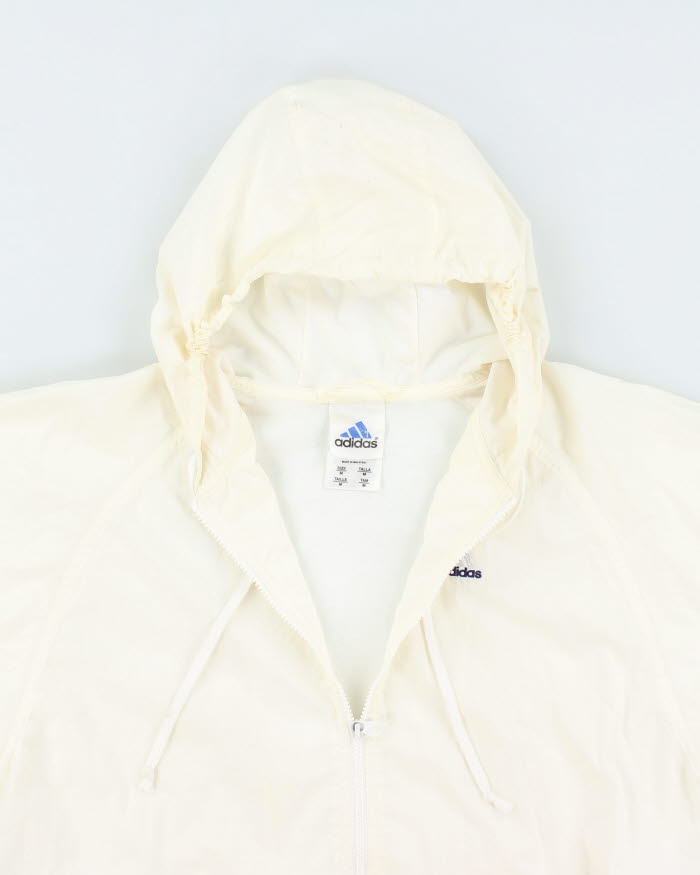 Vintage 90's Adidas Hooded Windbreaker Jacket - M