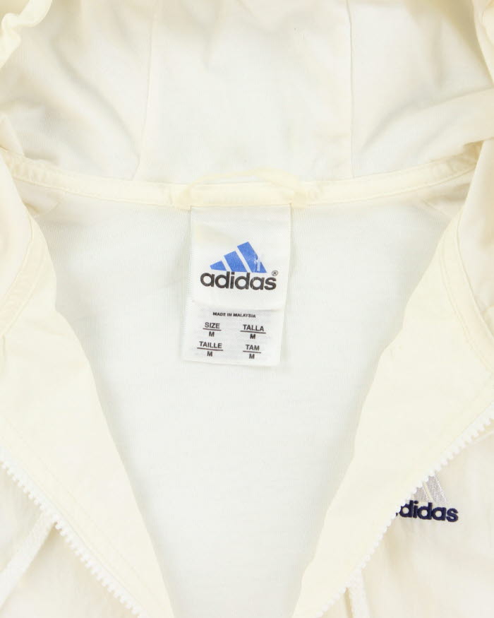 Vintage 90's Adidas Hooded Windbreaker Jacket - M