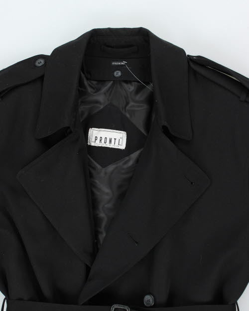Vintage Wool Lined Trench Coat - S