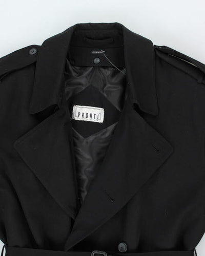 Vintage Wool Lined Trench Coat - S