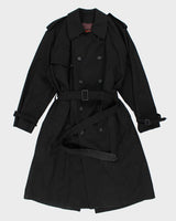 Vintage Moores Black Trench Coat - L