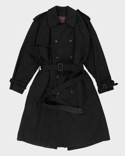 Vintage Moores Black Trench Coat - L