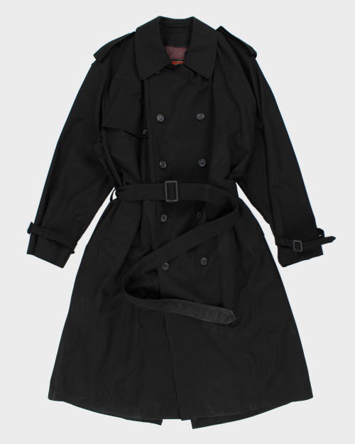 Vintage Moores Black Trench Coat - L