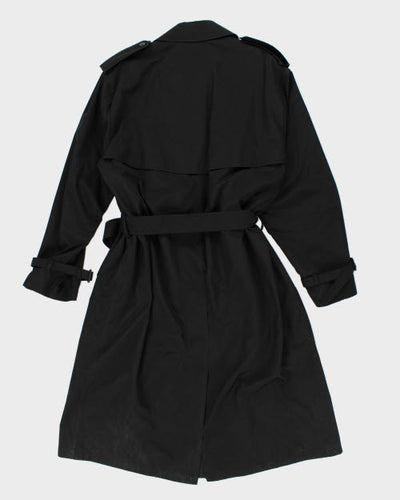 Vintage Moores Black Trench Coat - L