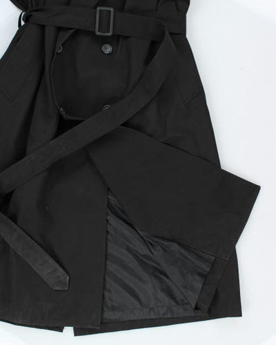 Vintage Moores Black Trench Coat - L