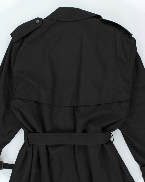 Vintage Moores Black Trench Coat - L