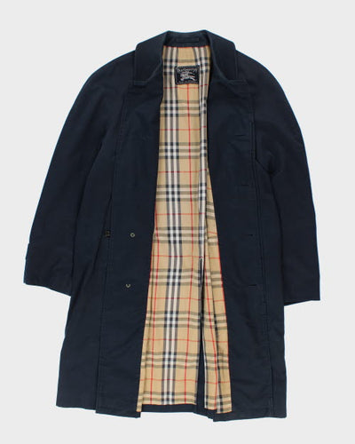 Vintage Burberry Navy Trench Coat - L