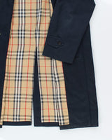 Vintage Burberry Navy Trench Coat - L