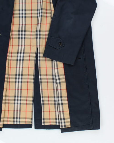 Vintage Burberry Navy Trench Coat - L