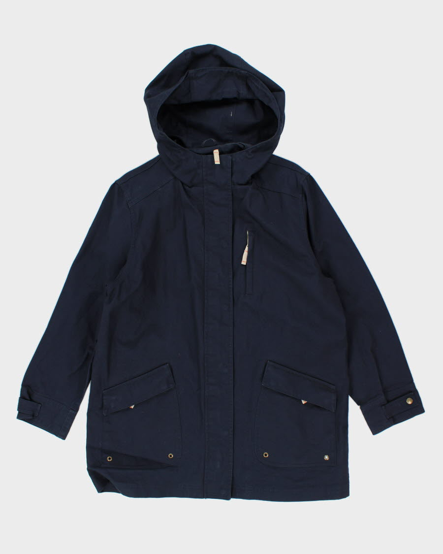 Eddie Bauer Navy Hooded Jacket - XL